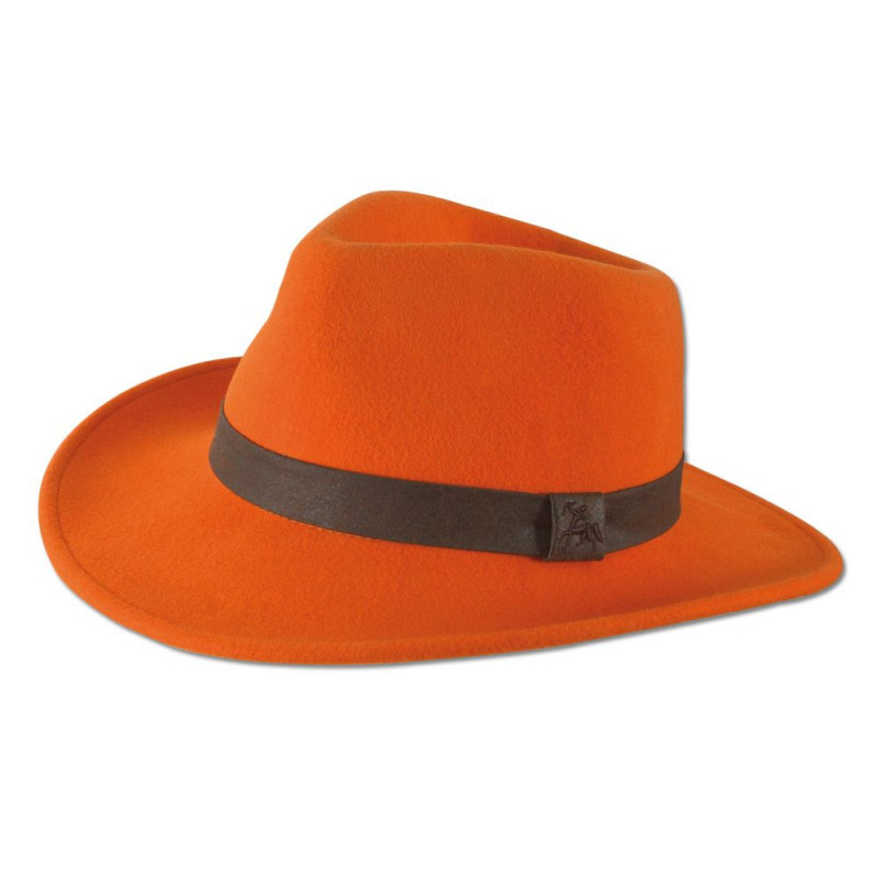 Orange fedora best sale hunting hat