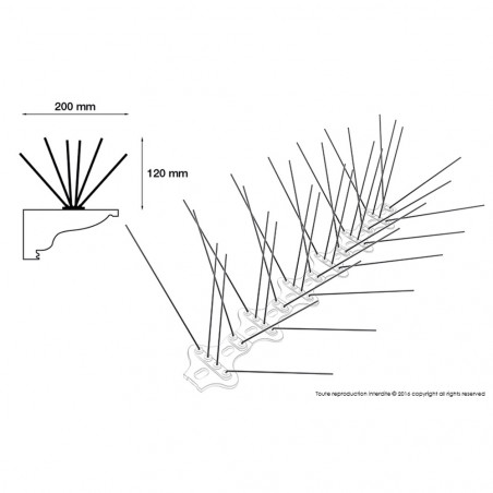 Tauben- und Möwenabwehrspikes