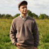 Brauner V-Ausschnitt Vincennes Pullover